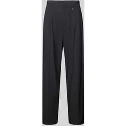 Stoffen broek met Labeldetail