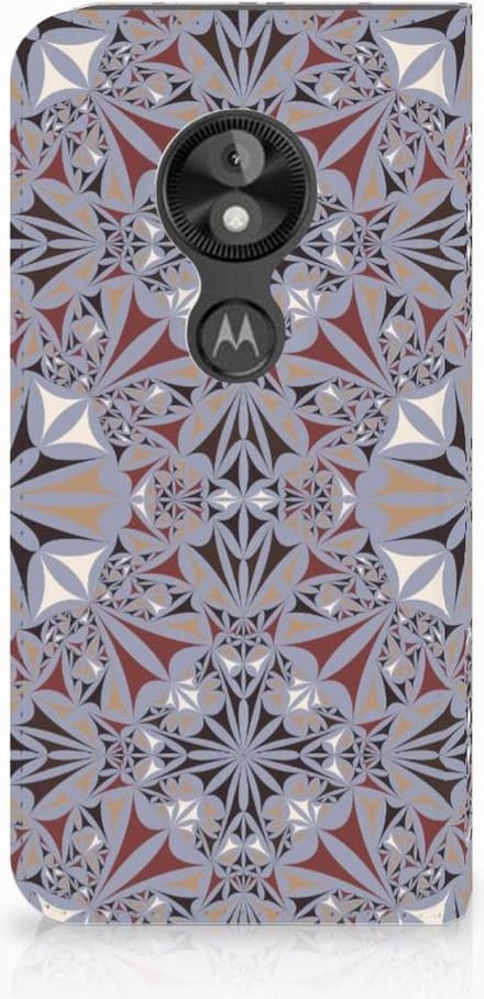 Motorola Moto E5 Play Standcase Flower Tiles