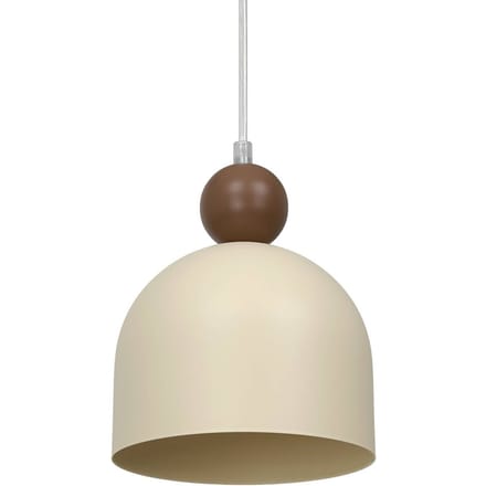 Milagro Lighting Hanglamp Timon, taupe/beige, Ø 17 cm, metaal
