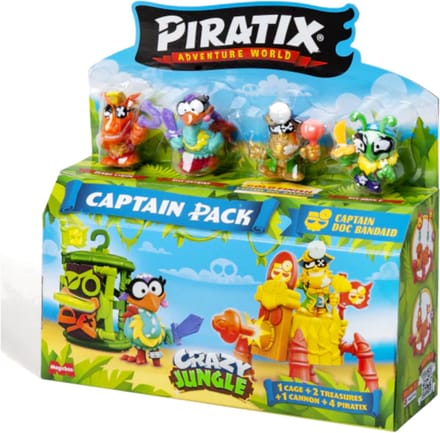 Magic Box Piratix Gekke Jungle Kapitein Figuur Veelkleurig