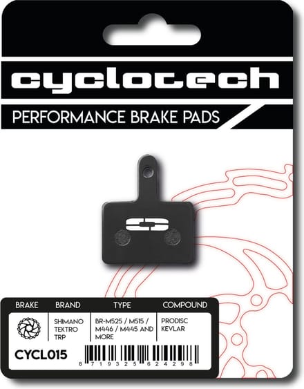 Cyclotech Components Prodisc Kevlar Remblokken - voor Tektro Auriga - duurzaam