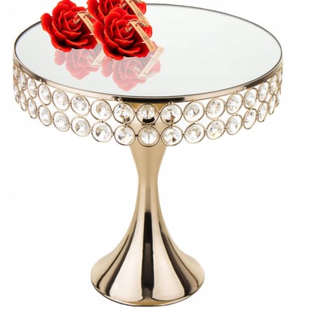 Gouden Decoratieve Taartstandaard 28 cm