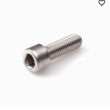 60 x Binnenzeskantbout M4x16 RVS - Lage Bolkop Voldraad (DIN 7984)