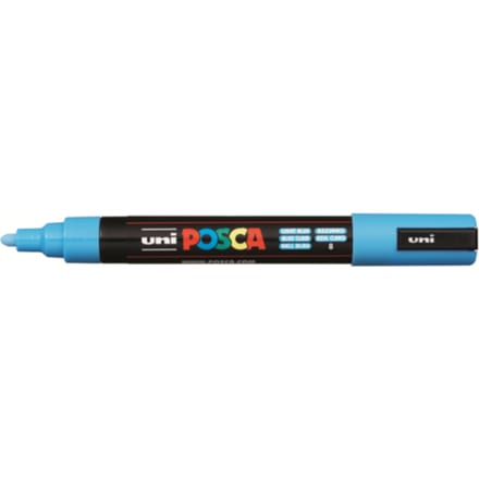 Posca marker met conische punt schrijfdikte medium lichtblauw