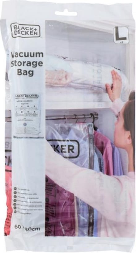 Black & Decker Vacuüm Opbergzak 60 X 80 Cm Transparant