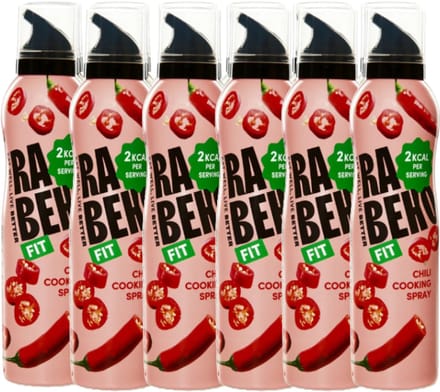 Rabeko | Zero Cooking Spray | Chili| 6 Stuks | 6 x 200ml