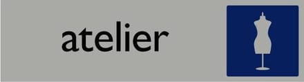 Informatiebord | Atelier | 165 x 44 mm
