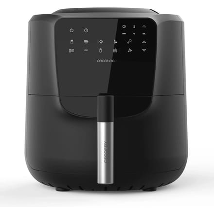 Cecotec Heißluftfritteuse Cecofry Rain. 5,5 l, integrierte Ölbrause, 7 Stufen, fortschrittliche Technologie, 1550 W, Touchpanel.