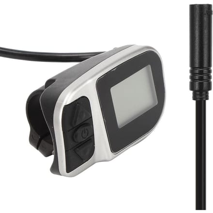 Duurzaam Praktisch LCD Display Elektrische Meter van Mengmateriaal voor Middenmotor TSDZ2 VLCD6 Meter 6-aderig gray