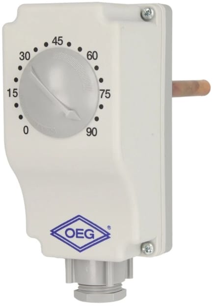 OEG - 211208000 - dompelthermostaat - 1/2" TC 2-100- 0-90gr - dompellengte 10cm