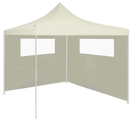 vidaXL - Prieelzijwand - met - ramen - 6x2 - m - crèmekleurig