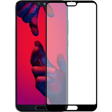 Huawei P20 Pro screenprotector gehard glas Edge to Edge - Zwart
