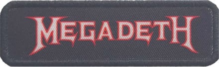 Megadeth - Logo Outline Patch - Zwart