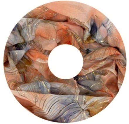 Dunne Colsjaal - Goud Accent - Oranje - 80 x 50 cm (20315#)