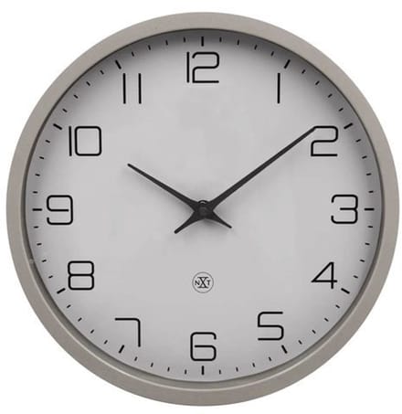 nXt Eco – Wandklok – 30 cm – Papier & Bioplastic – Zwart – Stil