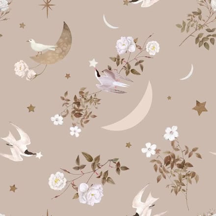 Baby behang Dekornik Birds In The Night Sky