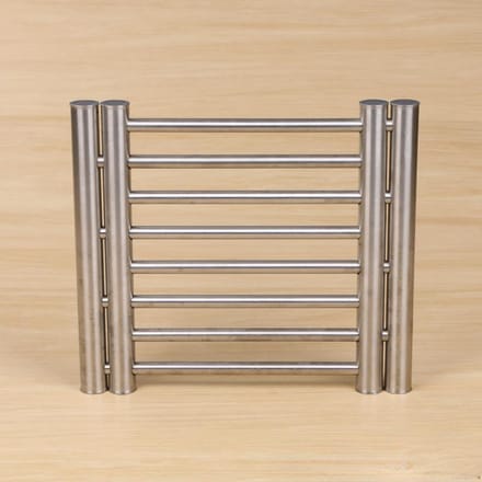 Échelle Acier Inoxydable Dessous de Plat de Cuisine Protection de Plan de Travail Support de Pot de Casserole gray