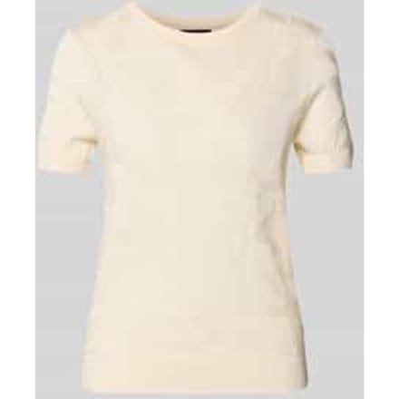T-shirt met geribde boorden Model 'EYELAH'