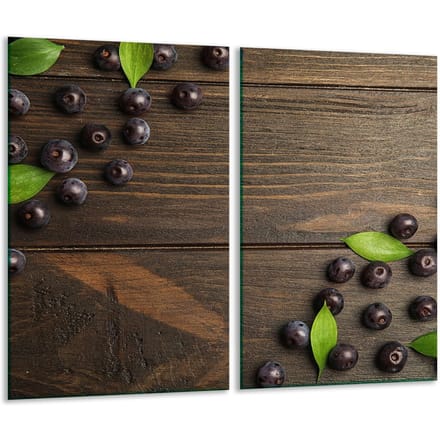 TMK ArtDeko - Snijplank van Glas - 2x30x52cm - Hittebestendig - Antislip