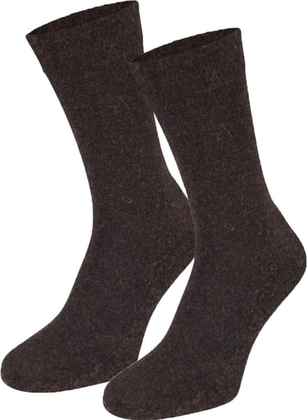 Boru Bamboo - 2341 - Nette Sokken - Bamboe & Wol - Badstof Voetbed - Unisex - 46-47 - Bruin