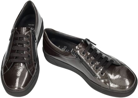 Solidus -Dames - grijs donker - sneakers - maat 38