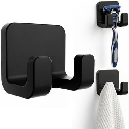 Minismus Scheermeshouder van silicone met zelfklevende montage voor muur badkamer en douche