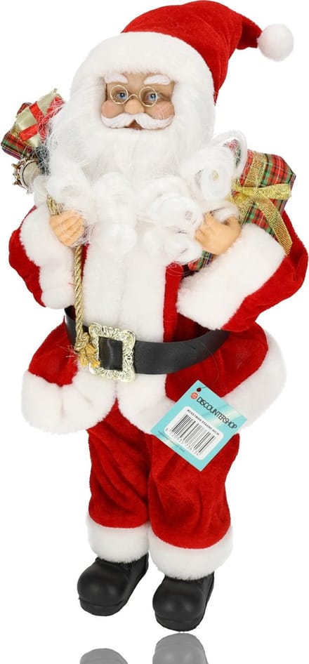 Kerstman Pop Rood - Kerstman met Muts - Kerstversiering voor Kerst 2024