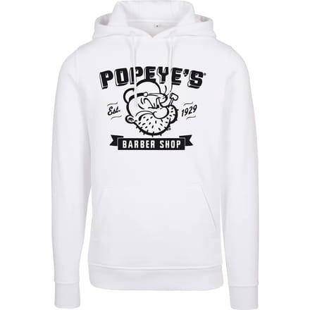 Merchcode Popeye - Popeye Barber Shop Hoodie/trui - M - Wit