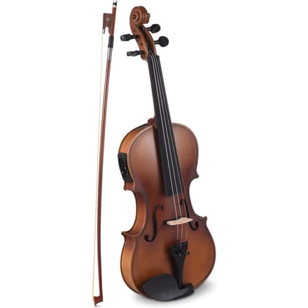 4/4 EQ Viool Full Size Set Massief Houten Viool voor Beginners Studenten Scholieren Schouder black