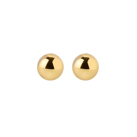 Goud Plated Klassieke Oorknopjes  7MM