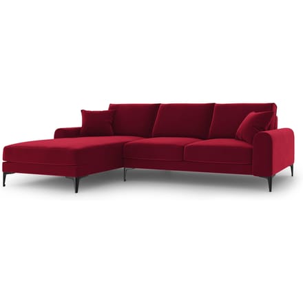 4.5-zitshoekbank Madara links velvet | Mazzini Sofas