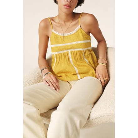 BA&SH Top Paname Jaune Taglia: M | Canottiere Outlet | Donna