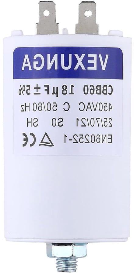 Startcondensator Motor - Motorcondensator CBB60 - Motor Ondersteuning - Hoge Spanning - 18µF 450V - Zwart