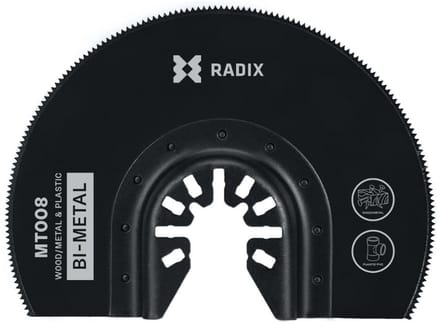 Radix - Multitool zaagblad - Bi-metaal - 18 tanden (1.37mm) - Gefreesd - 82mm