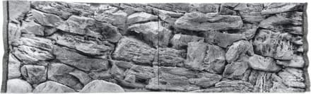 Ceramicnature Achterwand Aquarium 1,16 Meter Polyester Grijs