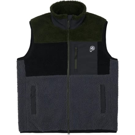 Waistcoat met rits Penfield bear colour block borg thru