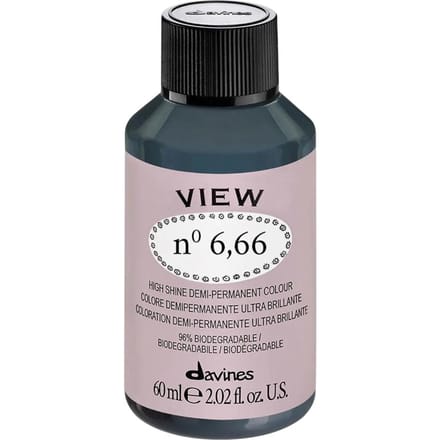 Davines high shine demi permanent color View 60ML 6.66 Intense Red Dark Blonde