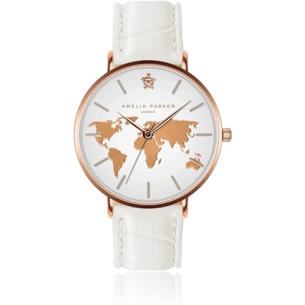 Dameshorloge Amelia Parker Vacation White Croco