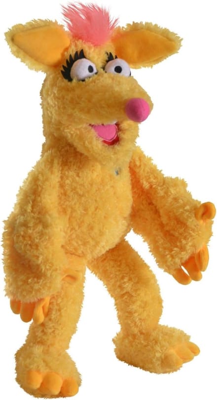 Handpop Woonie - Poppenkast figuur - Creatief spel - Klapbek animatie - 45 cm