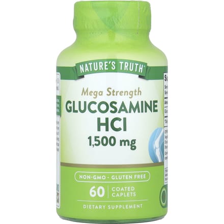 Nature's Truth, Glucosamine Hcl, Mega Sterkte, 1.500 mg, 60 Omhulde Tabletten