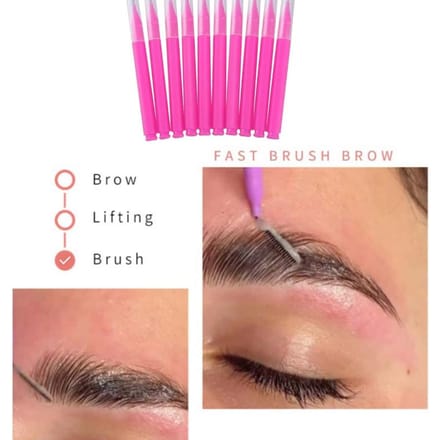 10 stuks/Set Mini Wegwerp Wenkbrauwborsteltje, Buigbare Micro Mascara Applicator Make-up Tool