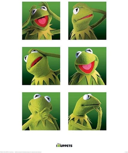 Pyramid Poster - The Muppets Kermit Boxes - 40 X 30 Cm - Multicolor