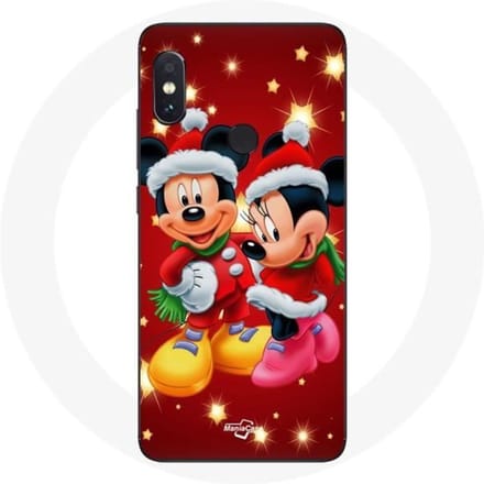 Coque pour Xiaomi Redmi Note 5 Pro Mickey Mouse et Minnie Mouse le jour de Noël