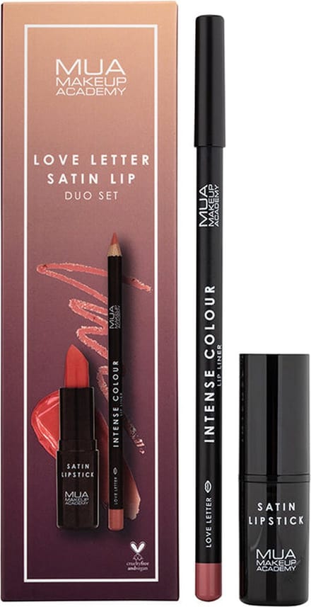 MUA Satin Lip Duo Set - Love Letter
