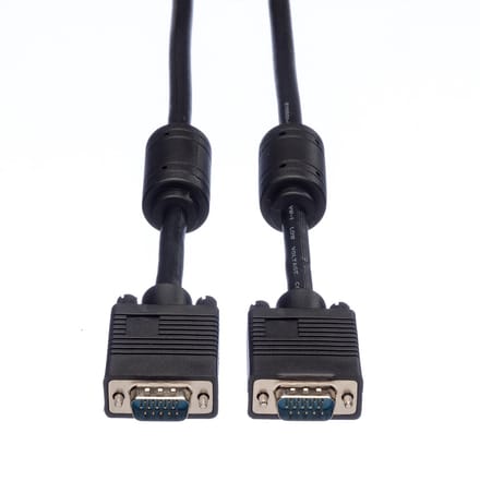 ROLINE SVGA High Quality Kabel met ferrietkernen + DDC, HD15M/M, 15pins, 20 m