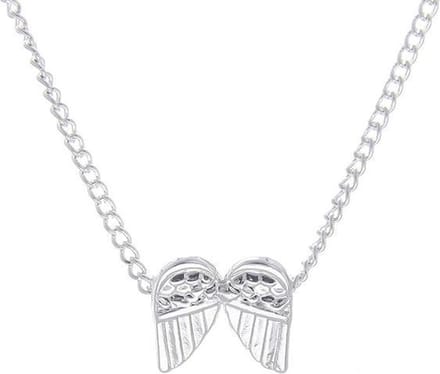 Fako Bijoux® - Ketting - Vleugels - Zilverkleurig