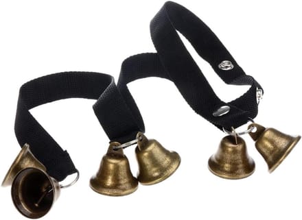 Honden Bel - Huisdier Deurbel - Zindelijkheidstraining - Verstelbare Lengte - 105 cm - Zwart