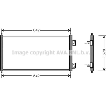 Condensator, airconditioning AVA COOLING FD5303 AVA