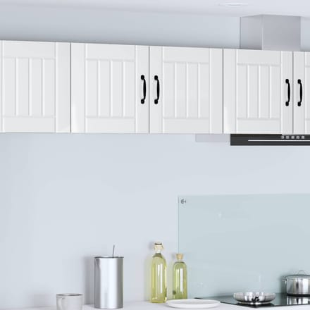 vidaXL - Wandkast - LUCCA - Hoogglans - Wit - 80 - x - 31 - x - 40 - cm - Bewerkt - hout