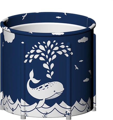 Draagbare badkuip - Opvouwbaar bad - Ontspanning thuis - Ruime capaciteit - 120 liter - Multicolor